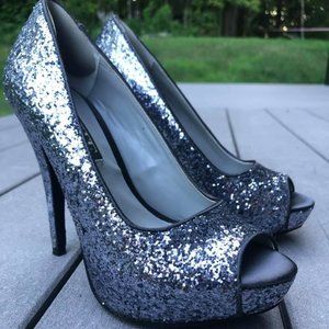 Vera Wang White Collection Glitter Stilettos  WM6